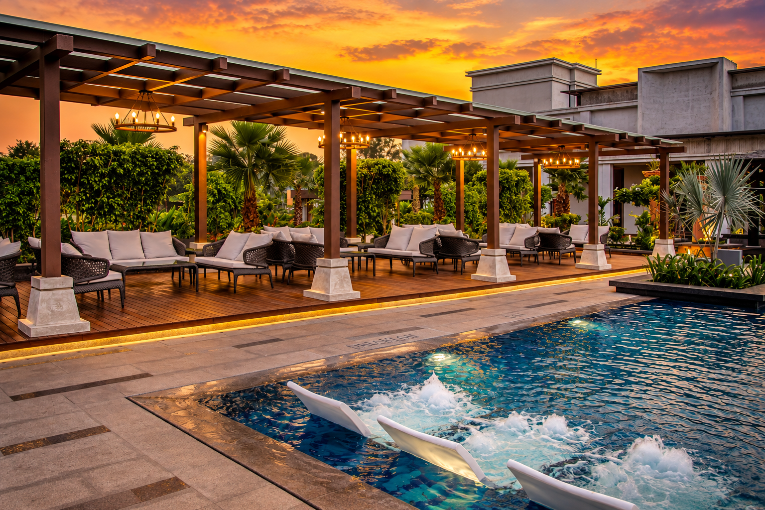 Gaurav Garden - Sunset Pool Lounge